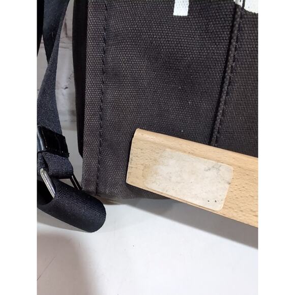 Marc Jacobs Black Gray Canvas Medium The Tote Bag with Dust Bag - Picture 4 of 16